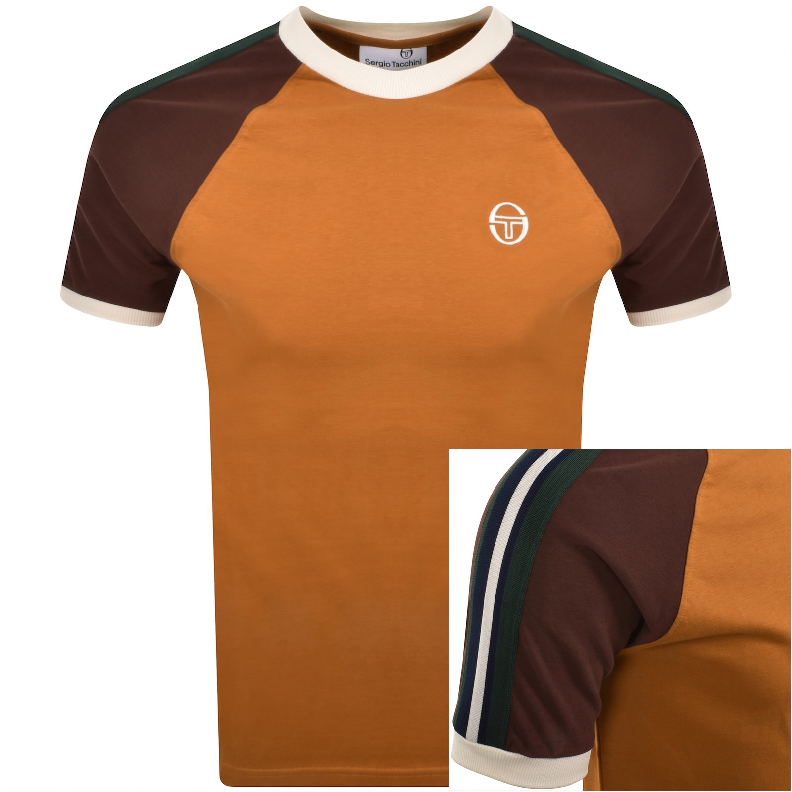 Sergio Tacchini Hadow Ringer T Shirt Orange In Orange