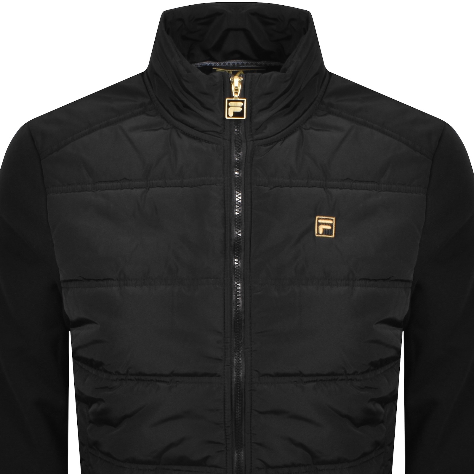 Fila Vintage Fila Jerry Padded Jacket Black In Black