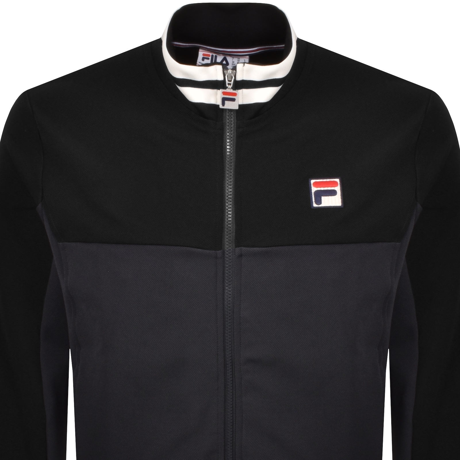 Fila Vintage Fila Tiebreaker Sweatshirt Black In Black