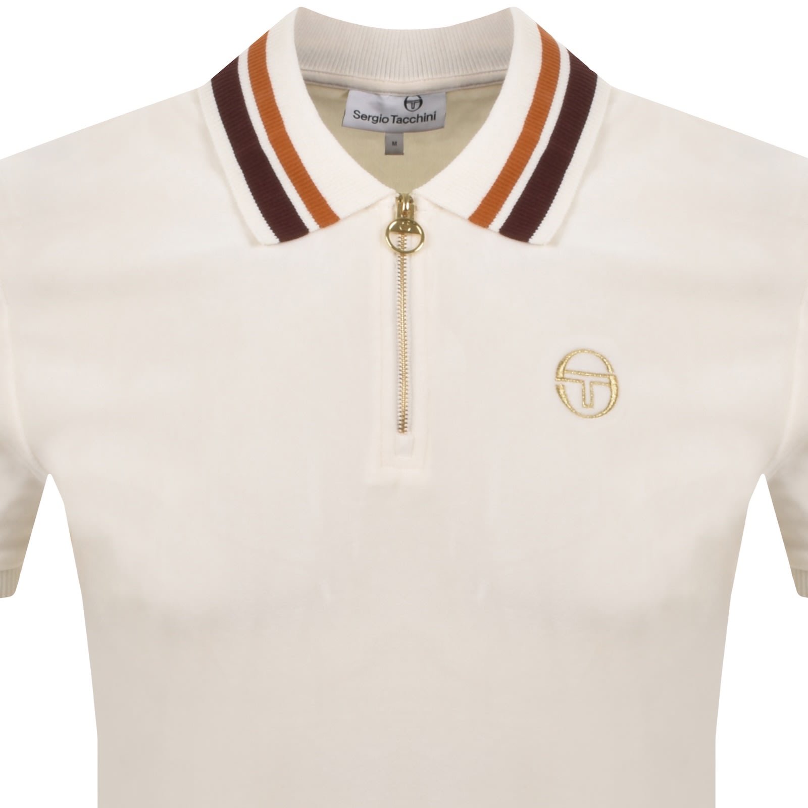 Sergio Tacchini Mahony Velour Polo Cream In Neutral
