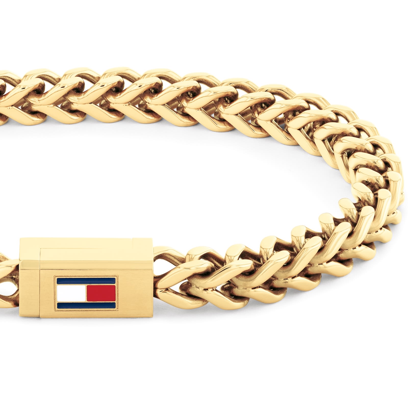 Tommy Hilfiger Braided Chain Bracelet Gold In Gold