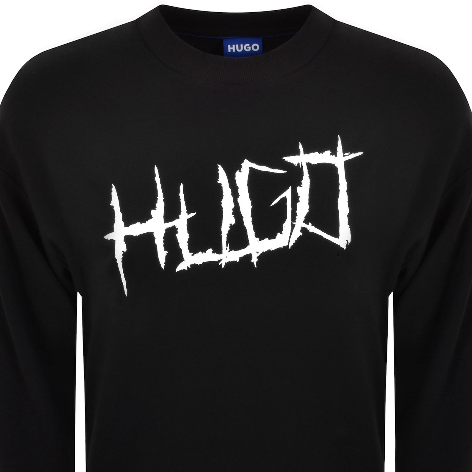 Hugo Blue Namenex Sweatshirt Black In Black