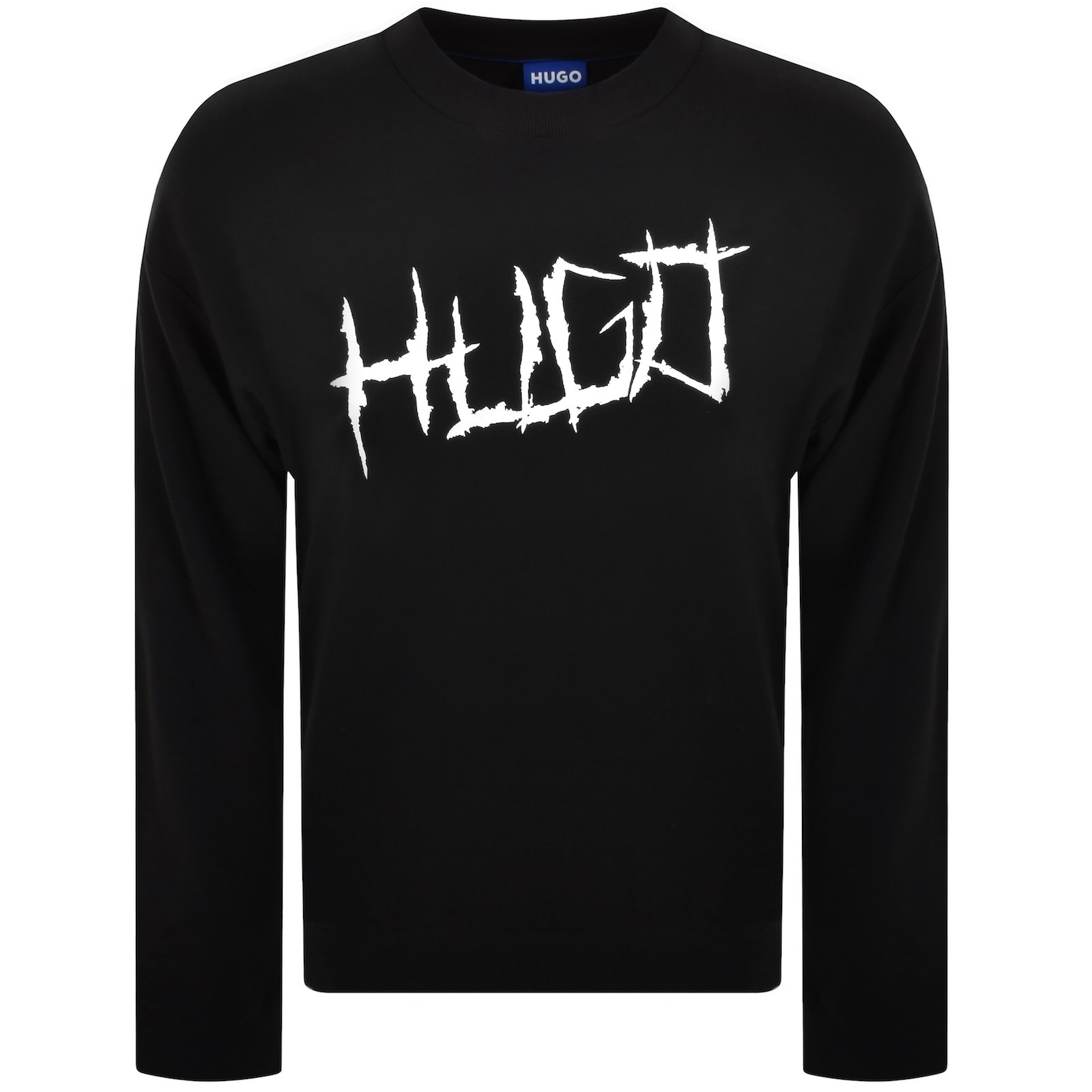 Hugo Blue Namenex Sweatshirt Black In Black