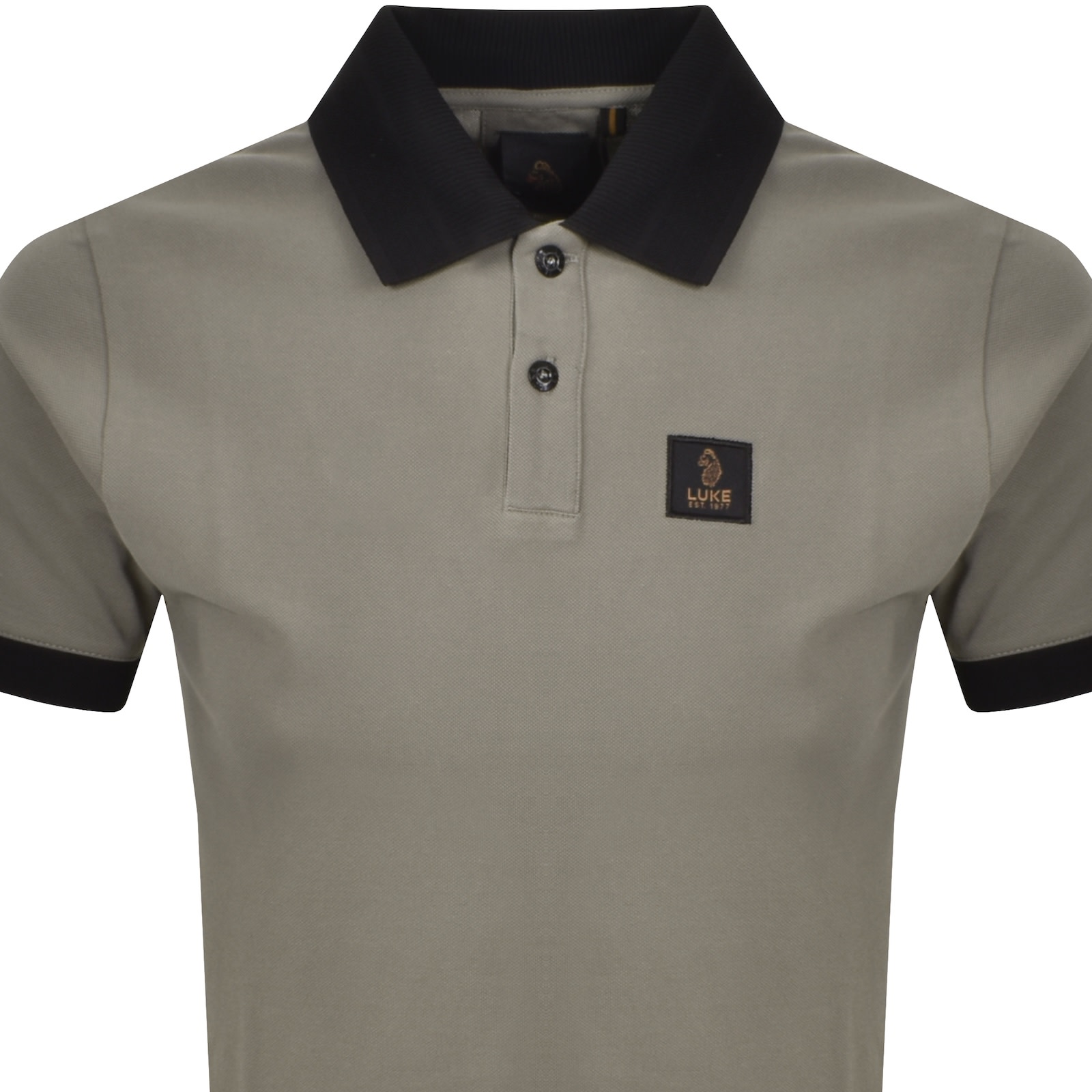 Luke 1977 Rizal Polo T Shirt Concrete Grey In Gray
