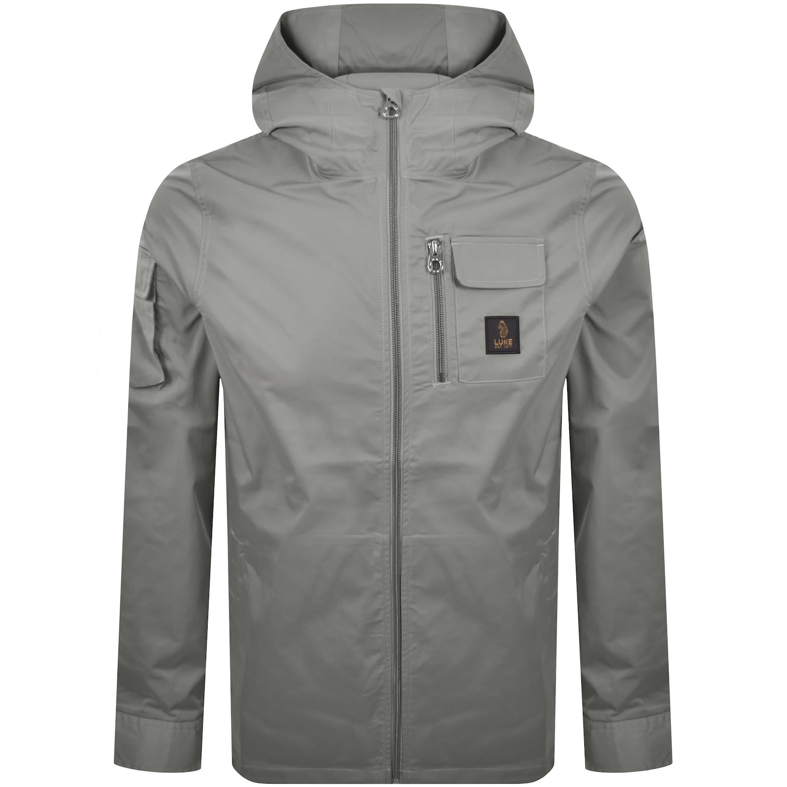 Luke 1977 Nepal Hooded Jacket Grey In Gray