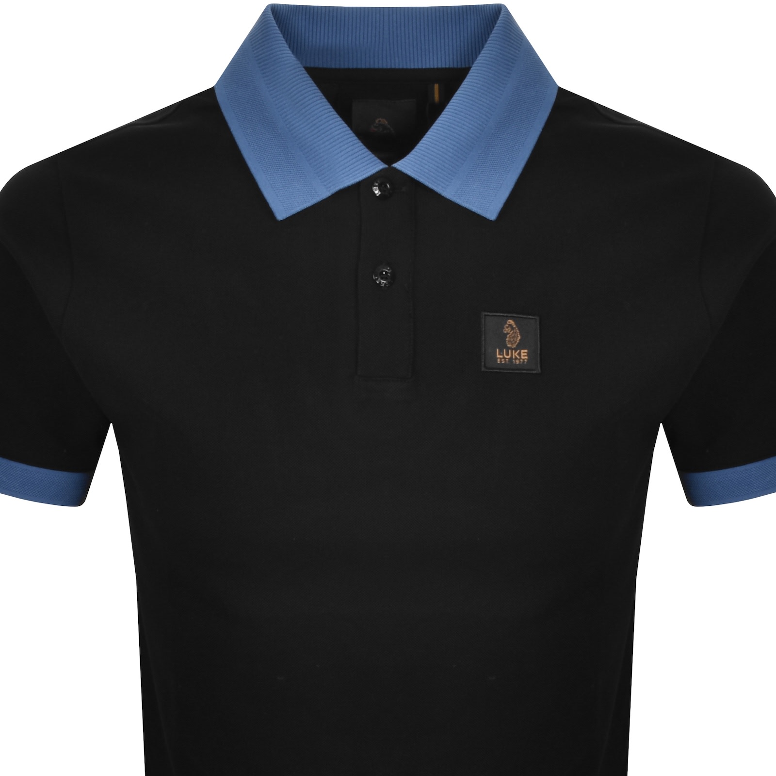 Luke 1977 Rizal Polo T Shirt Black In Black