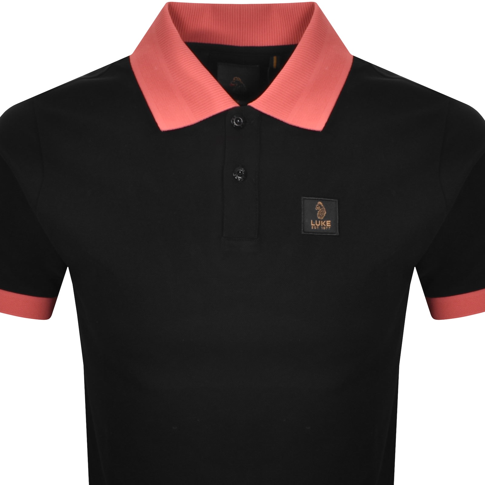 Luke 1977 Rizal Polo T Shirt Black In Black