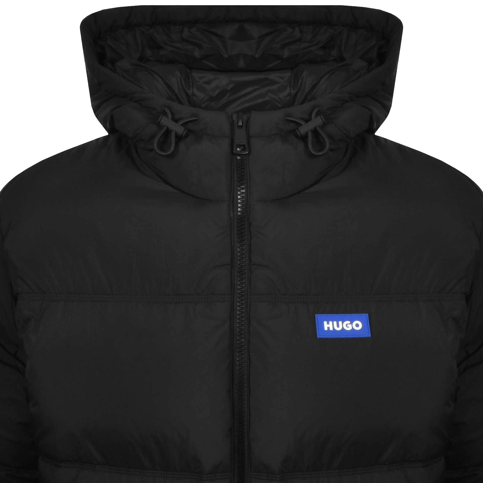 Hugo Blue Bodo Puffer Jacket Black In Black