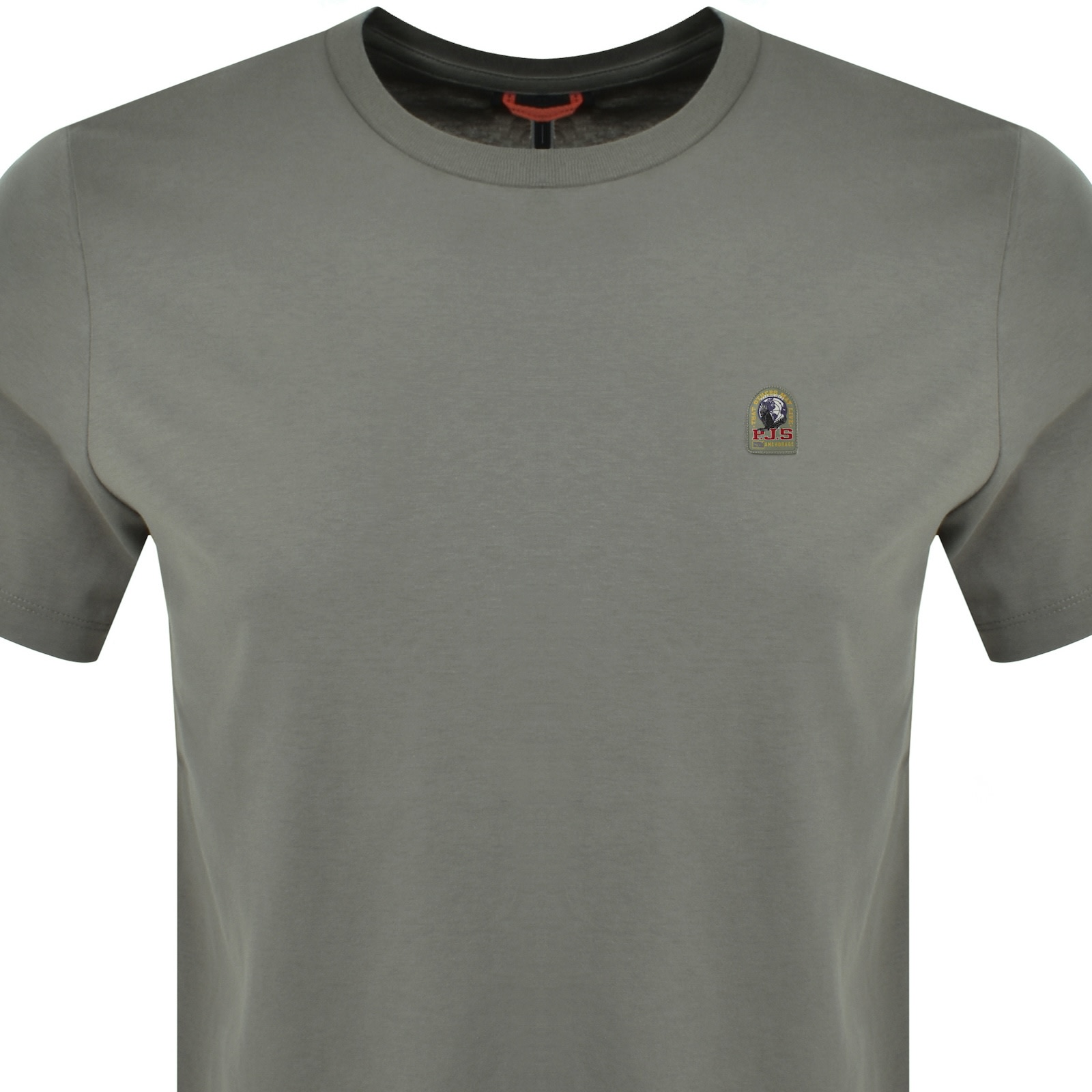Parajumpers Patch T Shirt Grey In Green