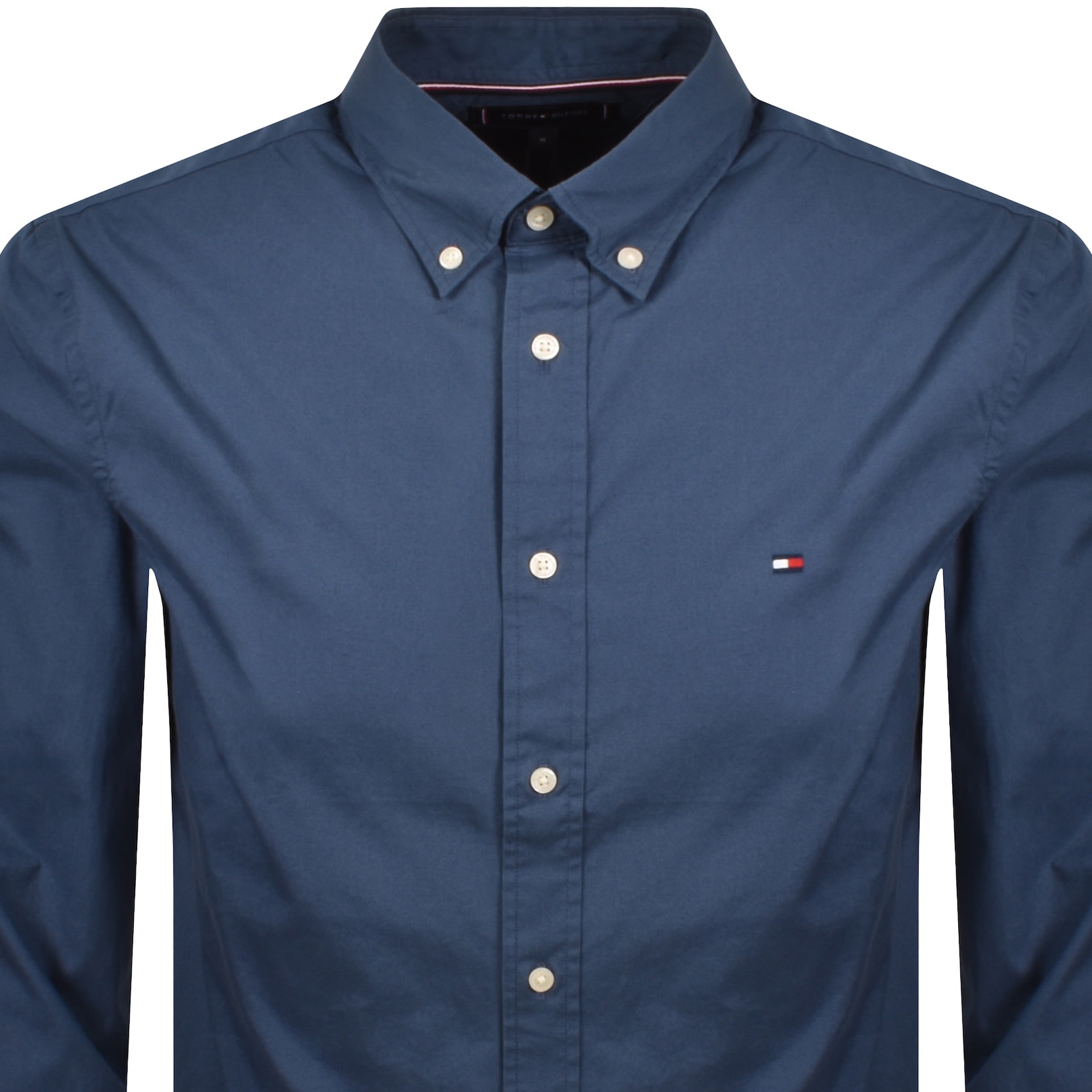 Tommy Hilfiger Flex Poplin Regular Fit Shirt Blue In Blue