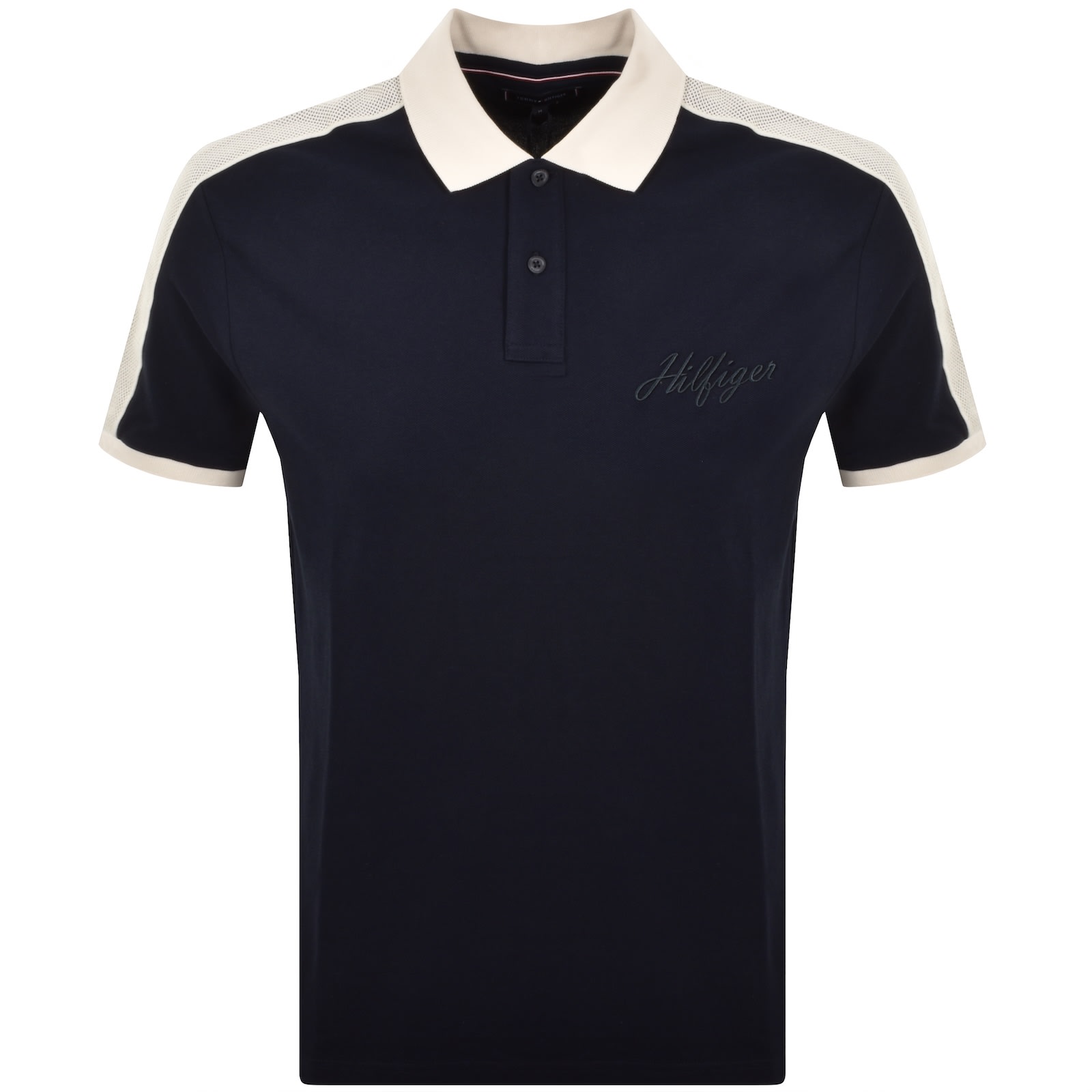 Tommy Hilfiger Polo T Shirt Navy In Black