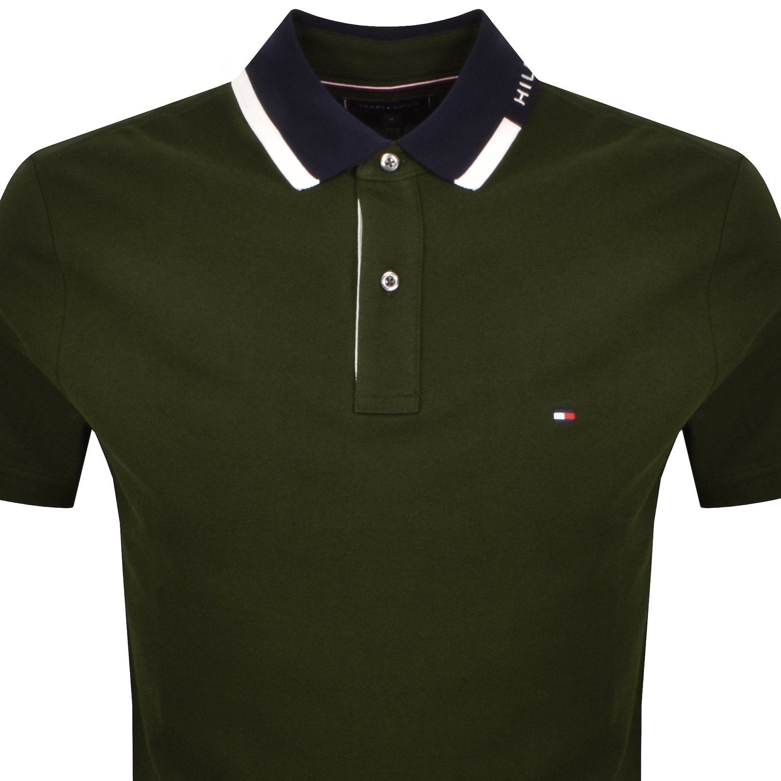Tommy Hilfiger Grafic Collar Polo T Shirt Green In Green