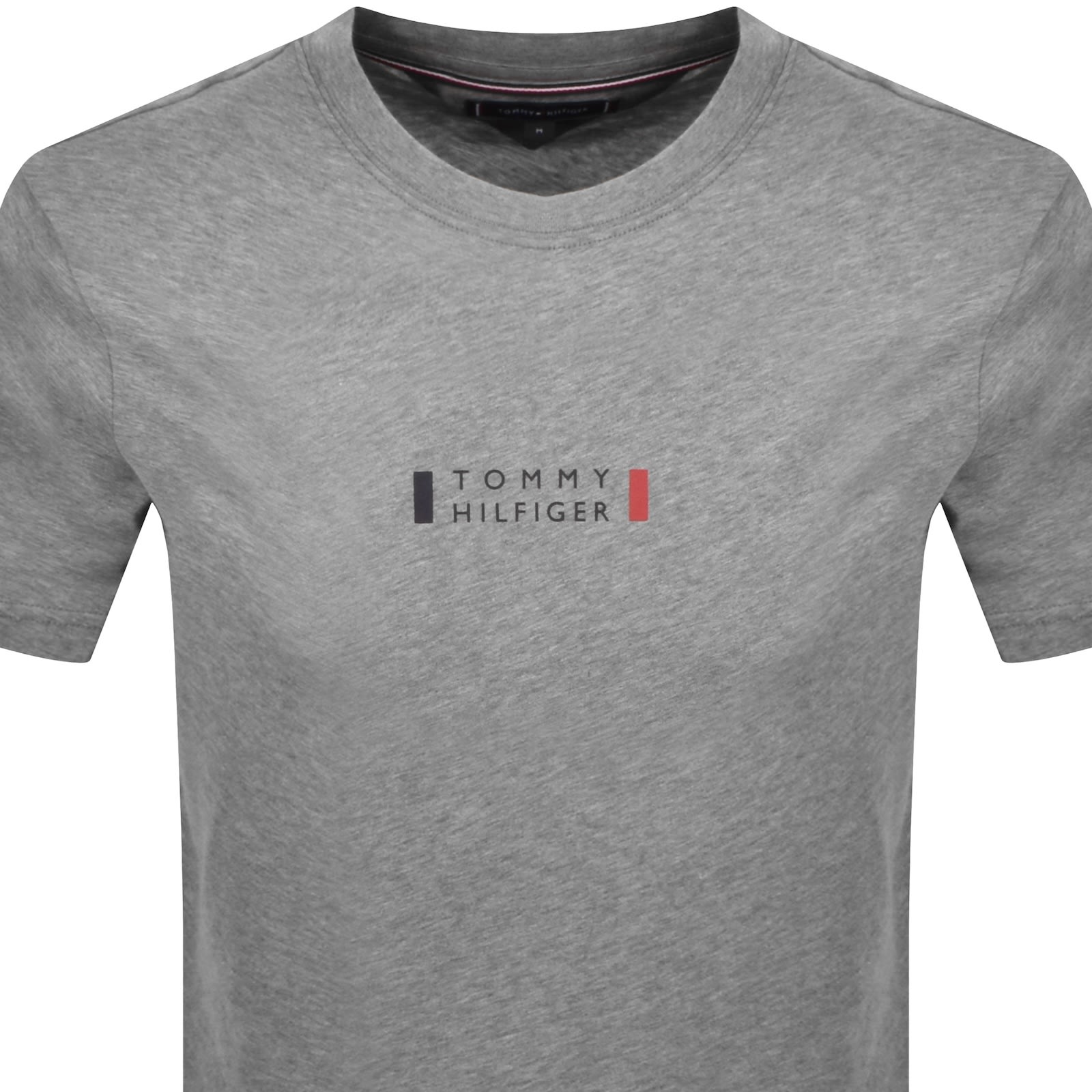 Tommy Hilfiger Logo Slim Fit T Shirt Grey In Gray