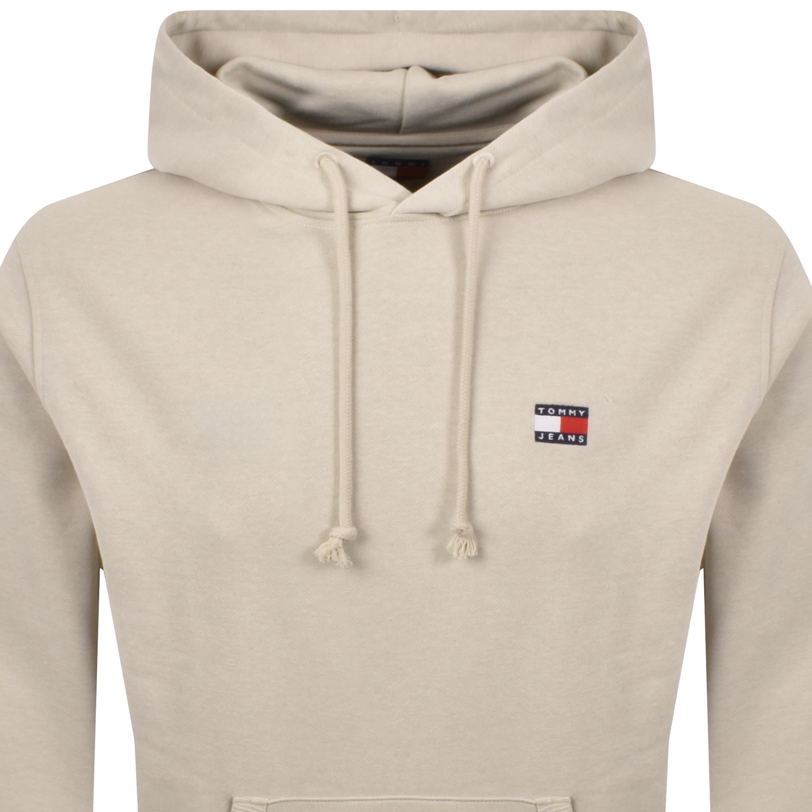 Tommy Jeans Badge Hoodie Beige In Neutral