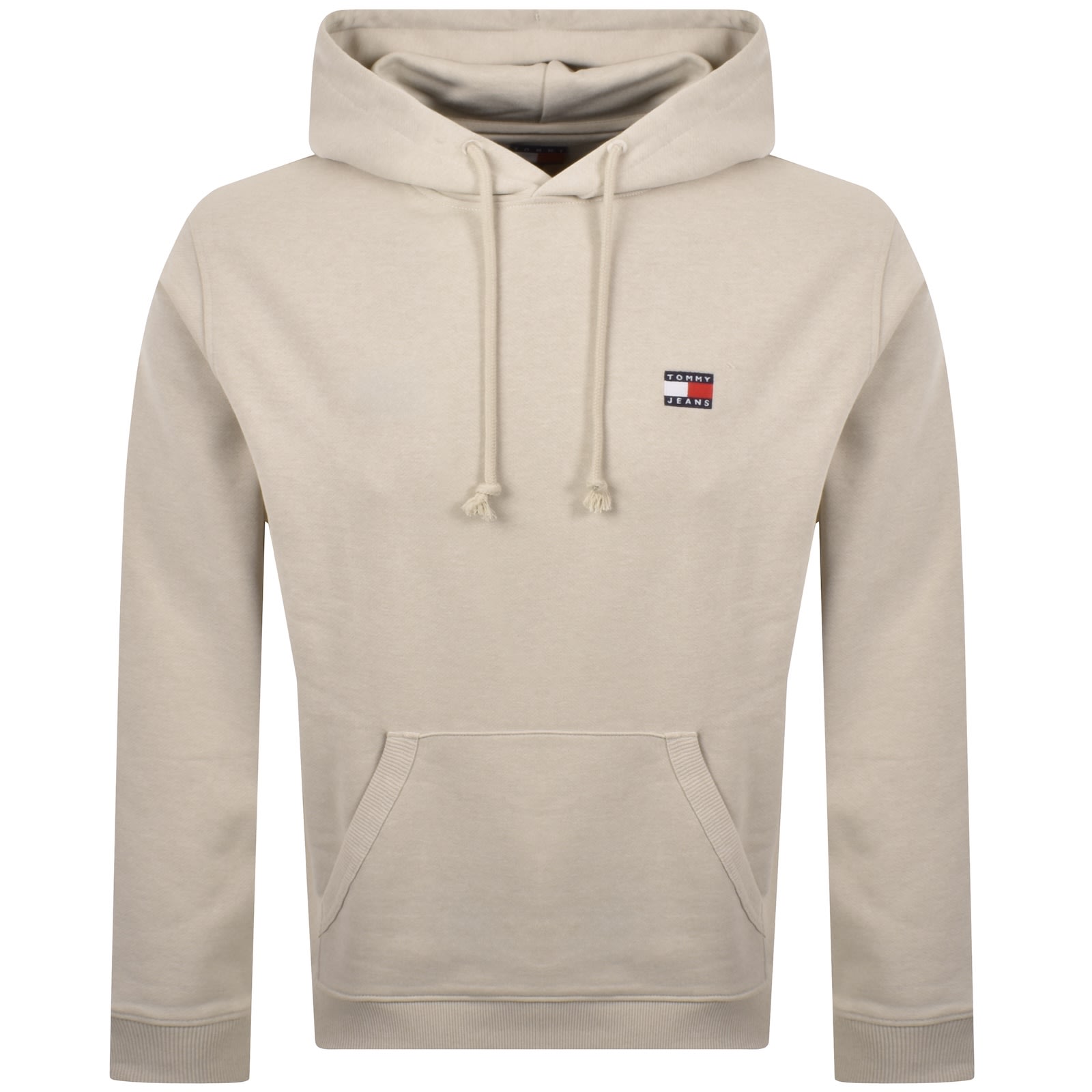 Tommy Jeans Badge Hoodie Beige In Neutral