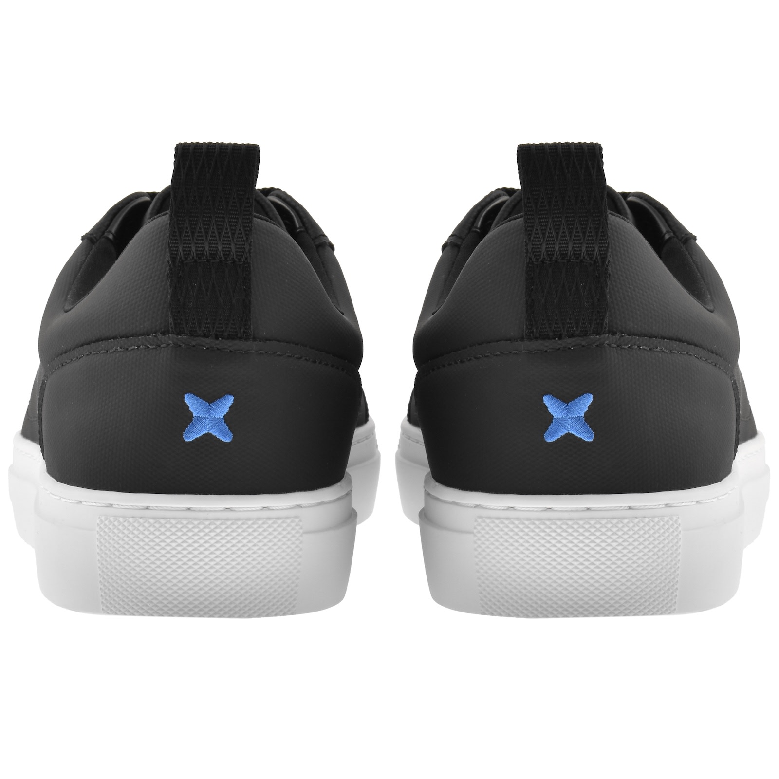 Hugo Blue Morrie Tennis Trainers Black In Black