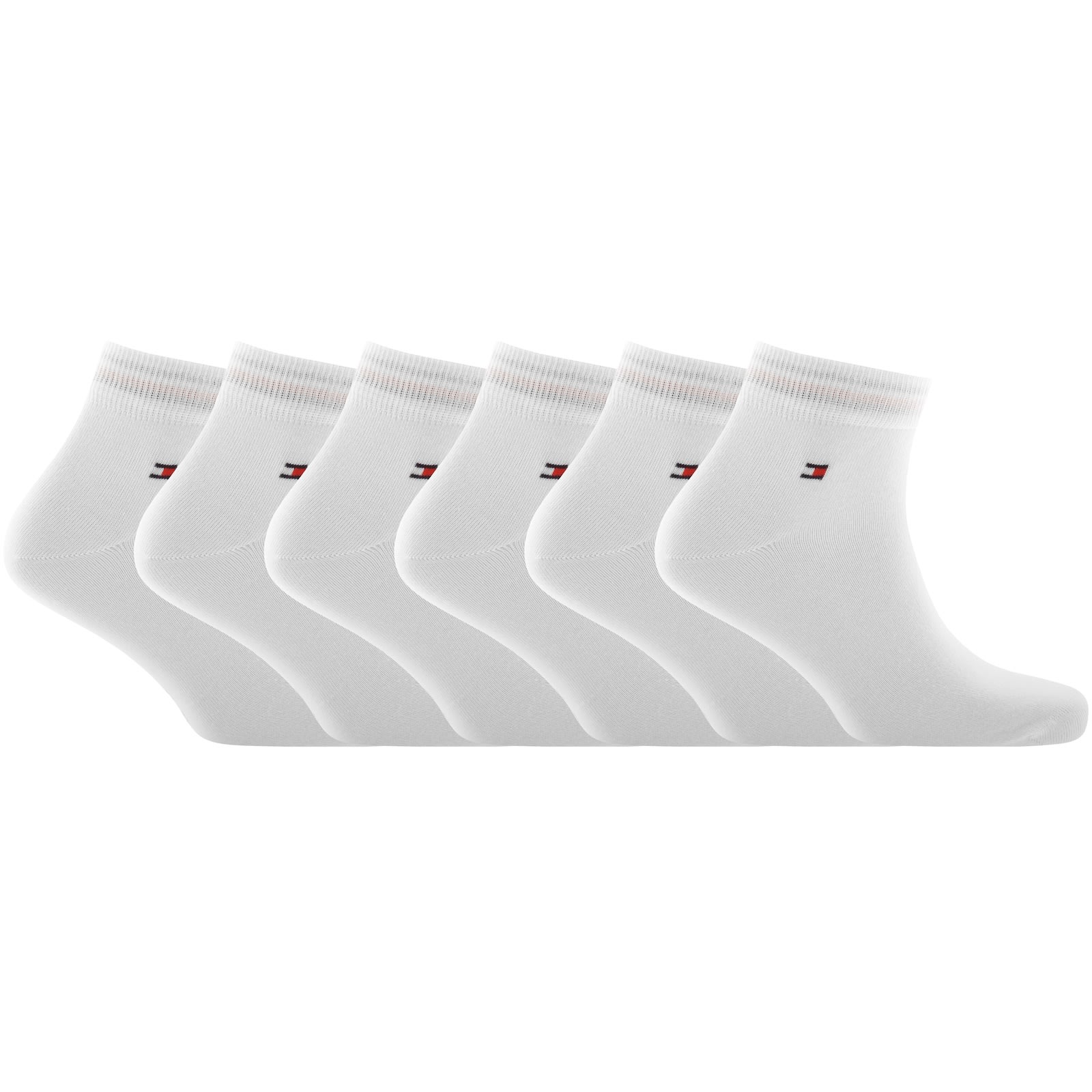 Tommy Hilfiger 6 Pack Ankle Socks White