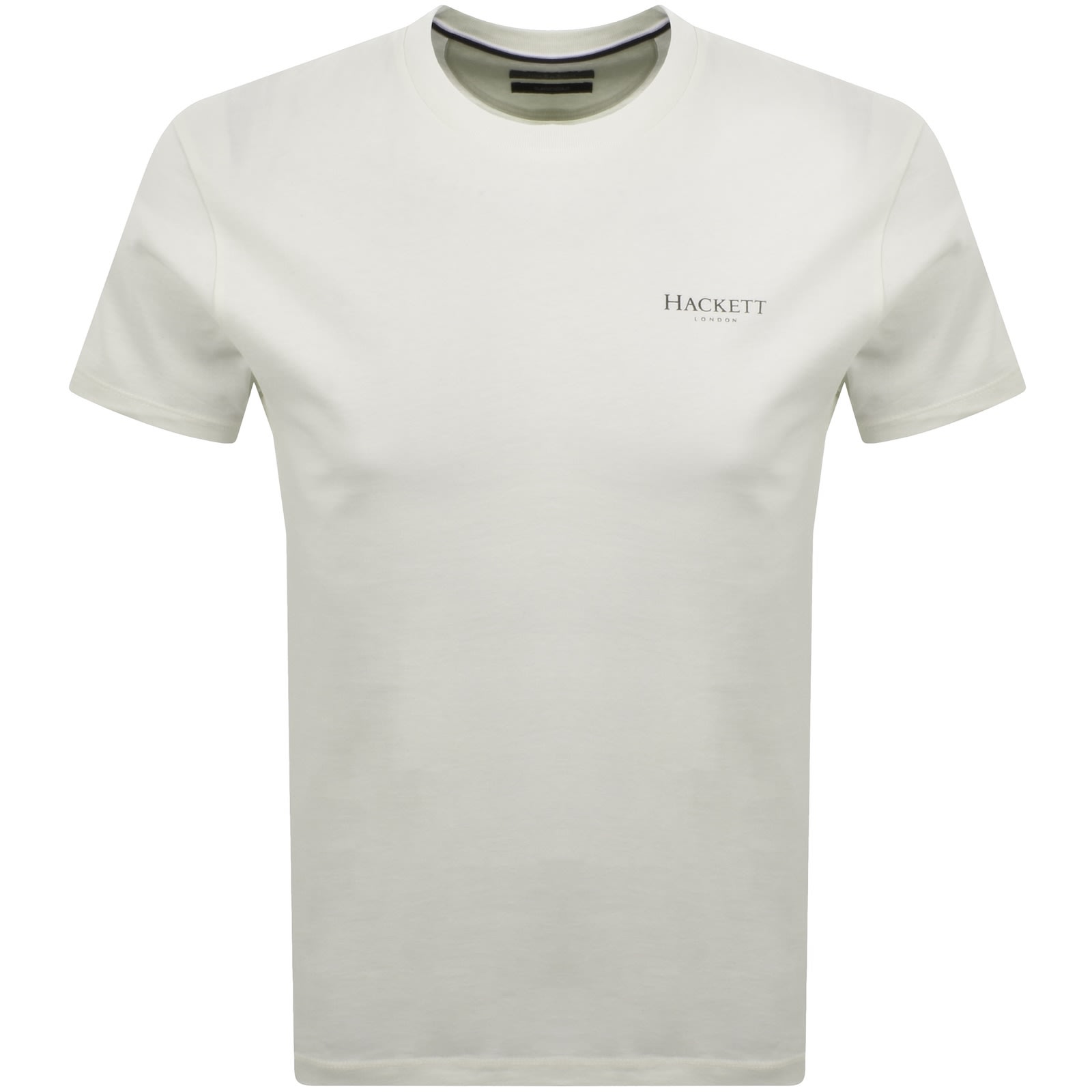 Hackett Small Logo T Shirt Off White