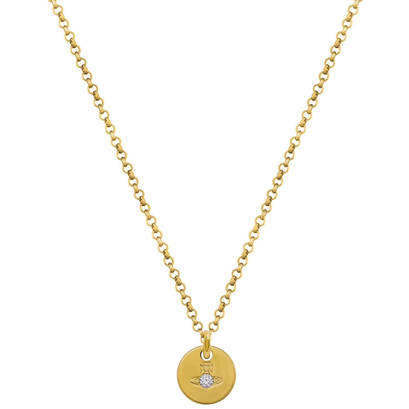 Vivienne Westwood Lewis Pendant Gold In Gray
