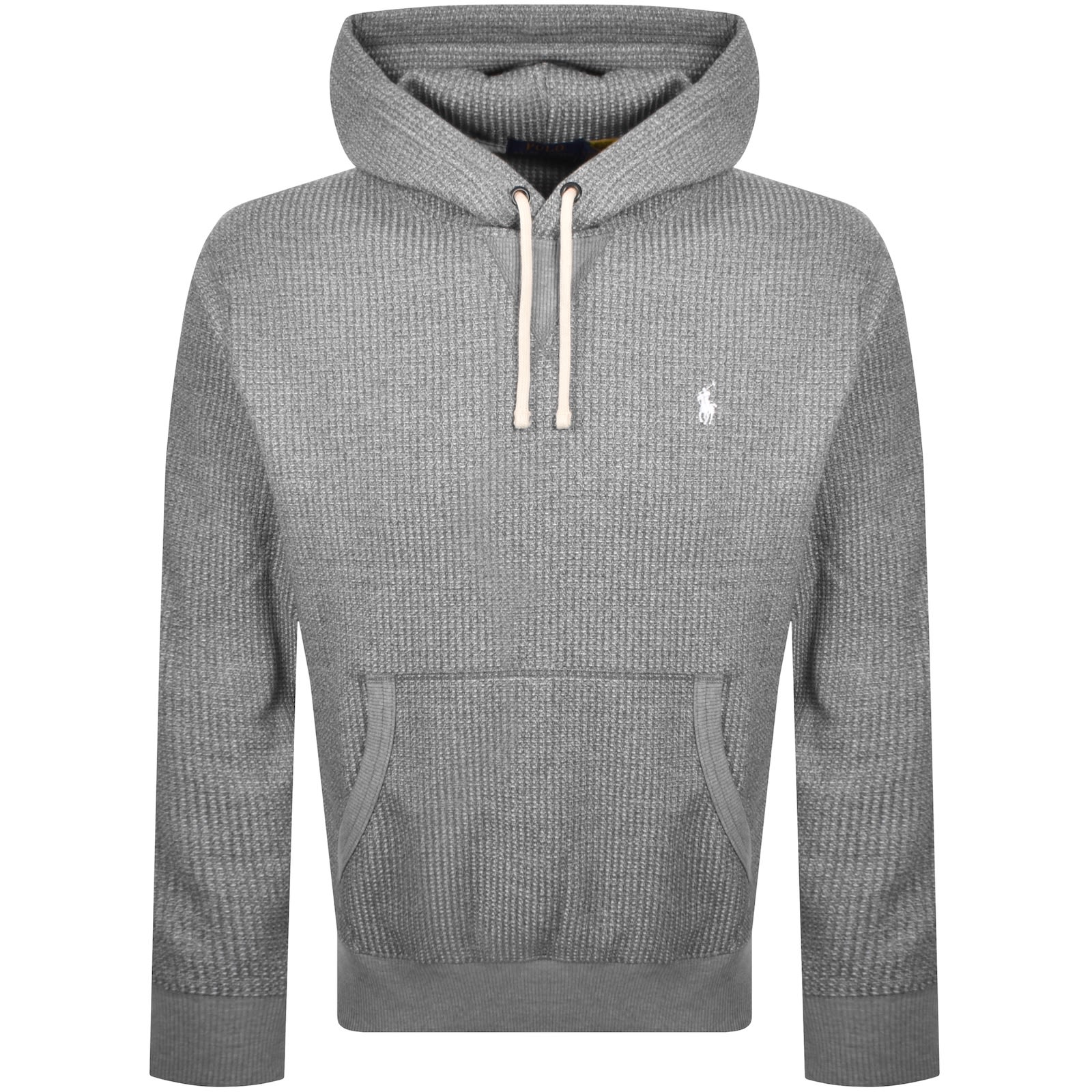 Ralph Lauren Knit Hoodie Grey In Gray