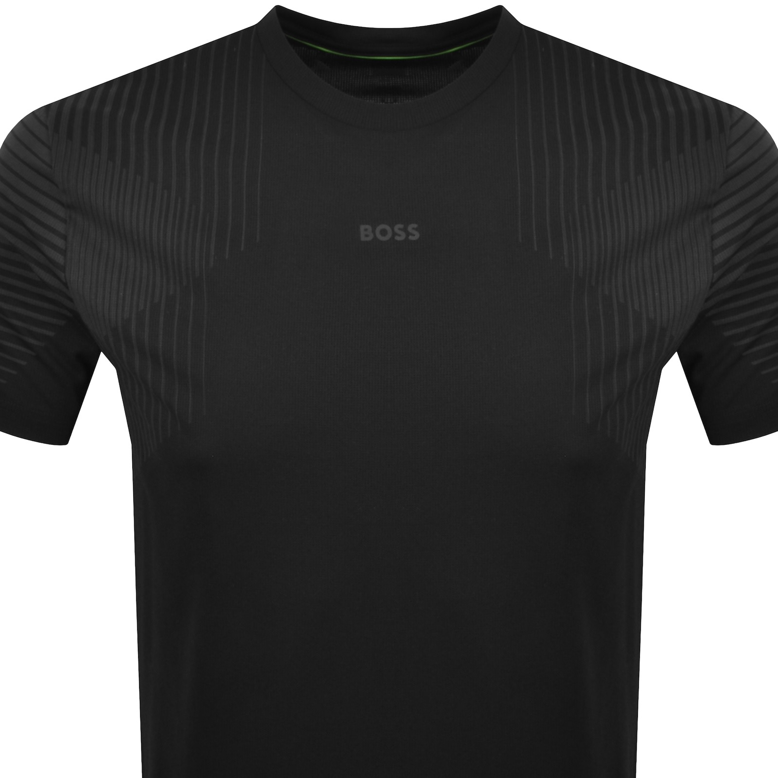 Boss Athleisure Boss Active Push Slim Fit T Shirt Black In Black