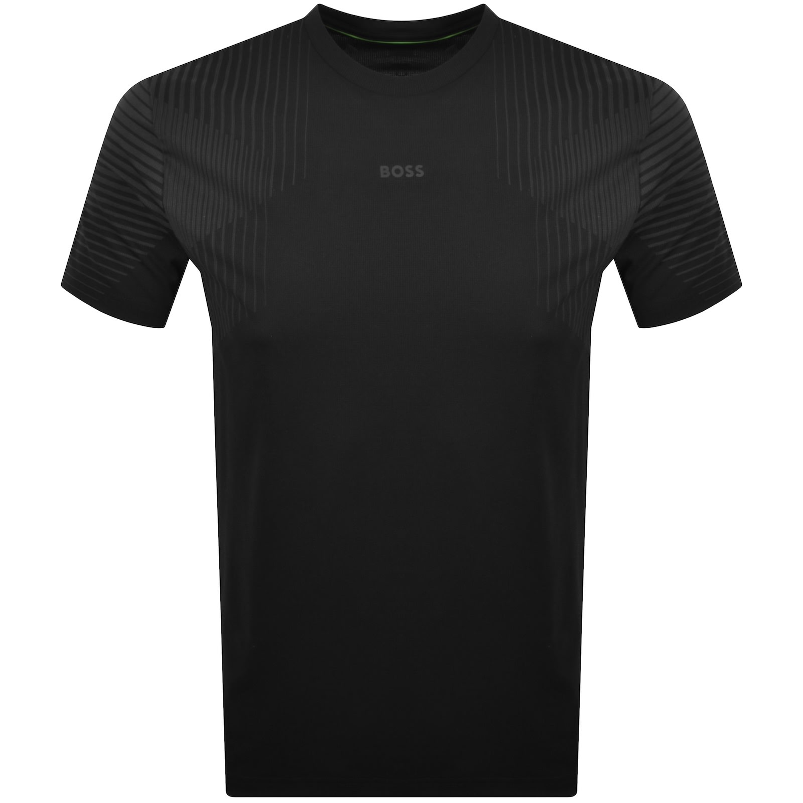 Boss Athleisure Boss Active Push Slim Fit T Shirt Black In Black