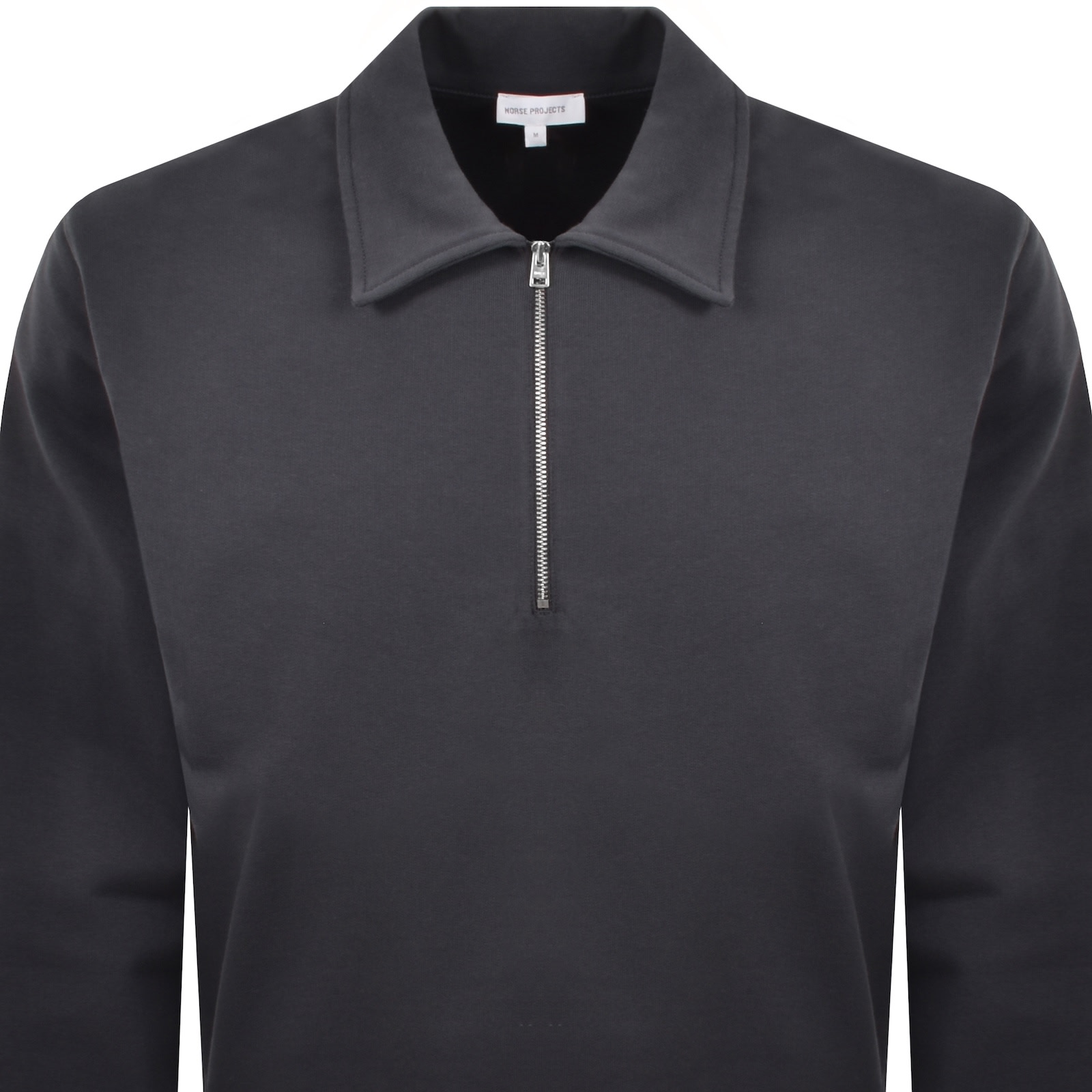 Norse Projects Half Zip Sweatshirt Grey In Gray