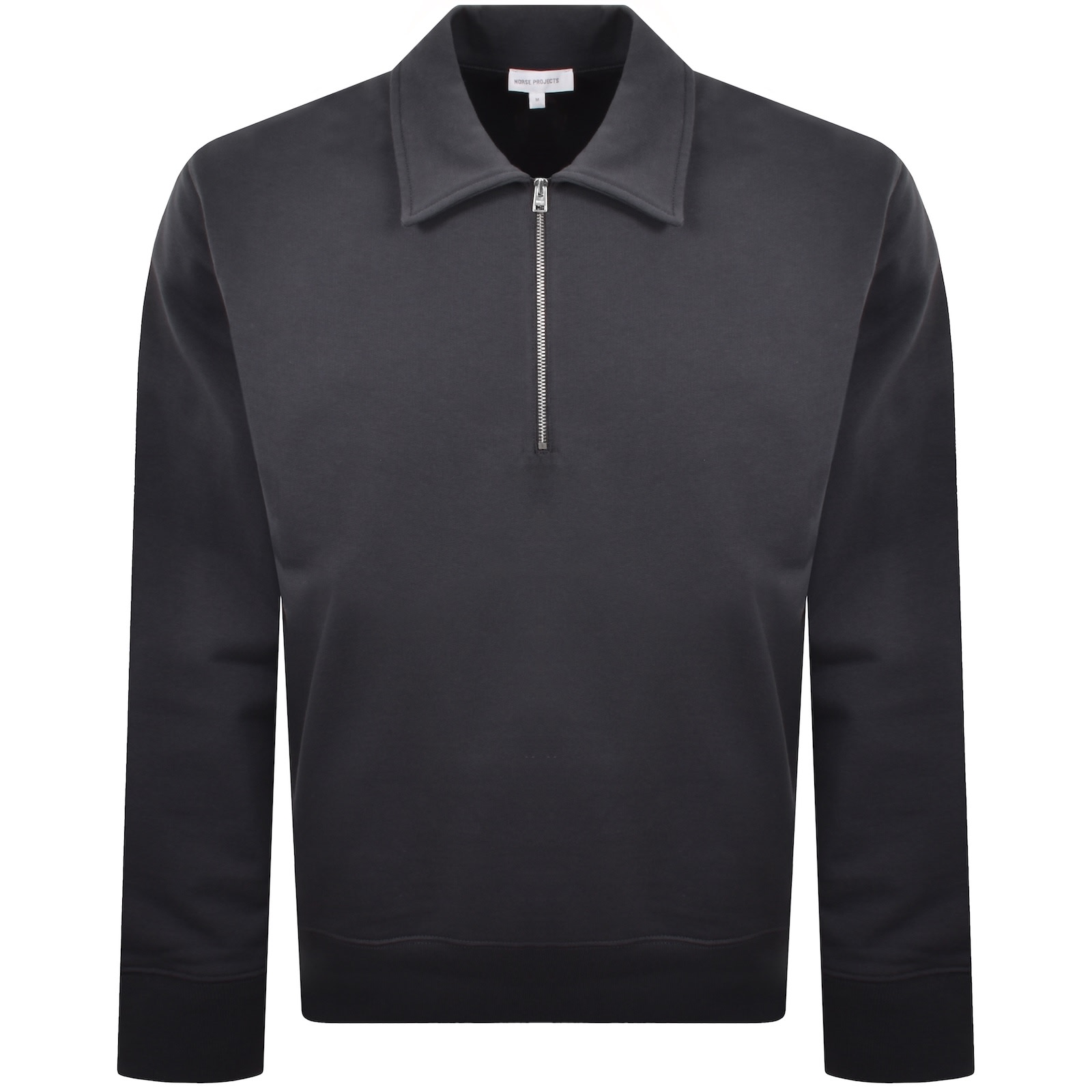 Norse Projects Half Zip Sweatshirt Grey In Gray