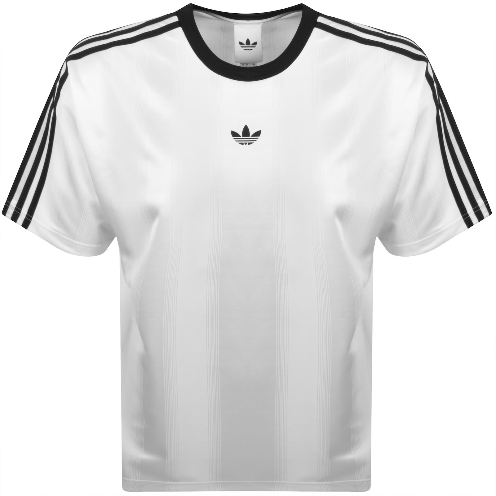 Adidas Originals Jacquard Jersey T Shirt White
