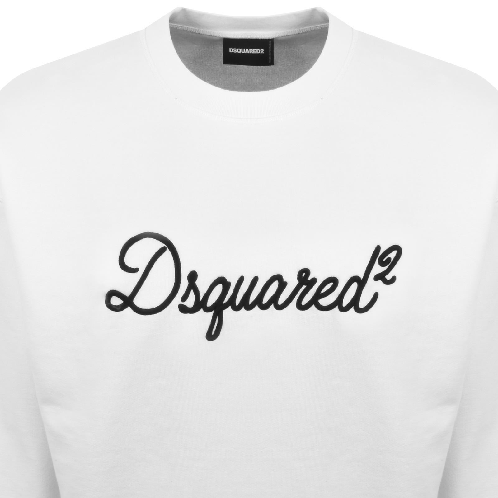 Dsquared2 D2 Sweatshirt White In White