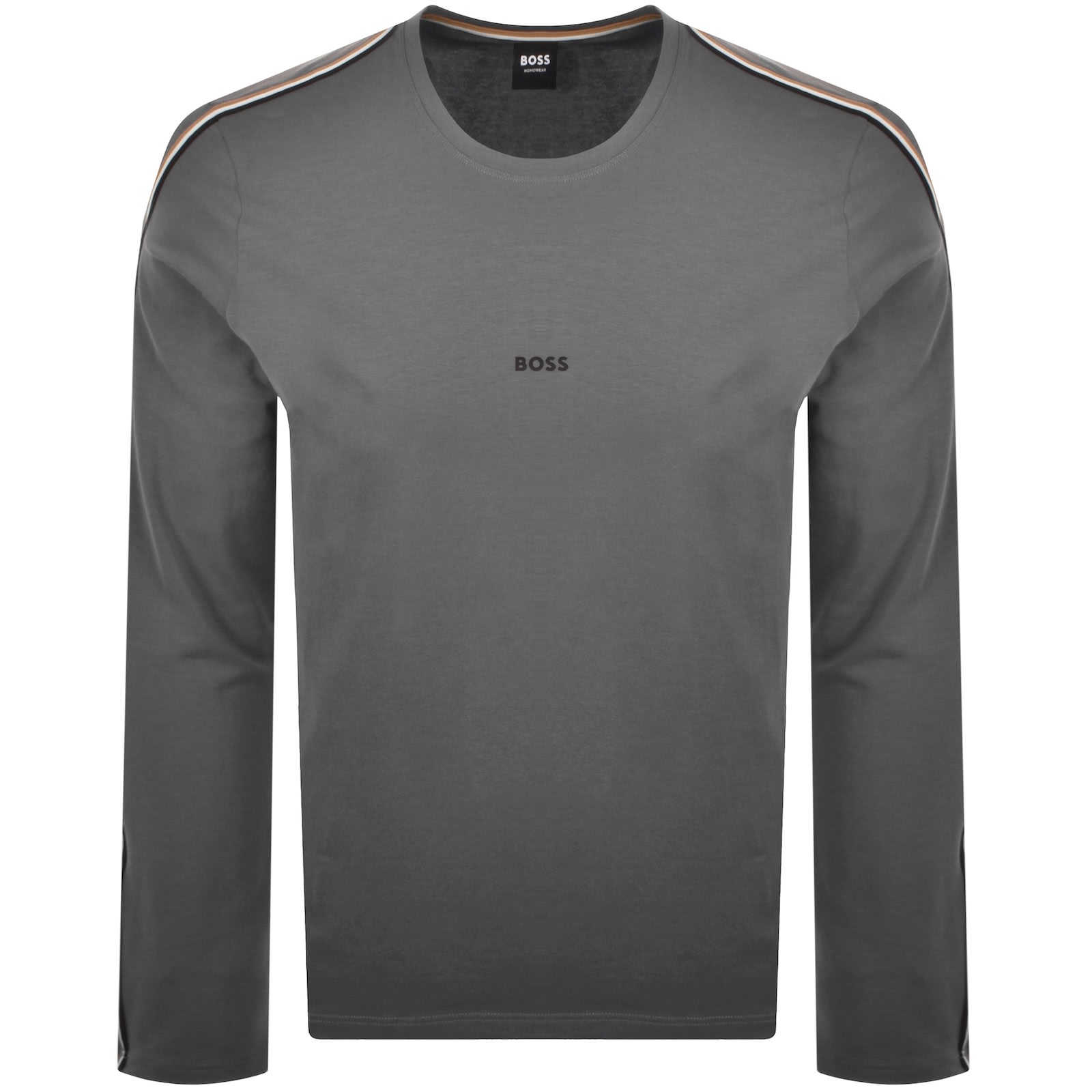 Hugo Boss Boss Unique Long Sleeve T Shirt Grey In Gray