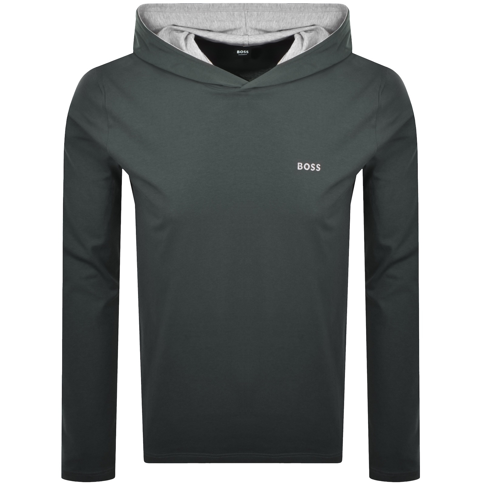 Hugo Boss Boss Mix And Match Hooded T Shirt Green