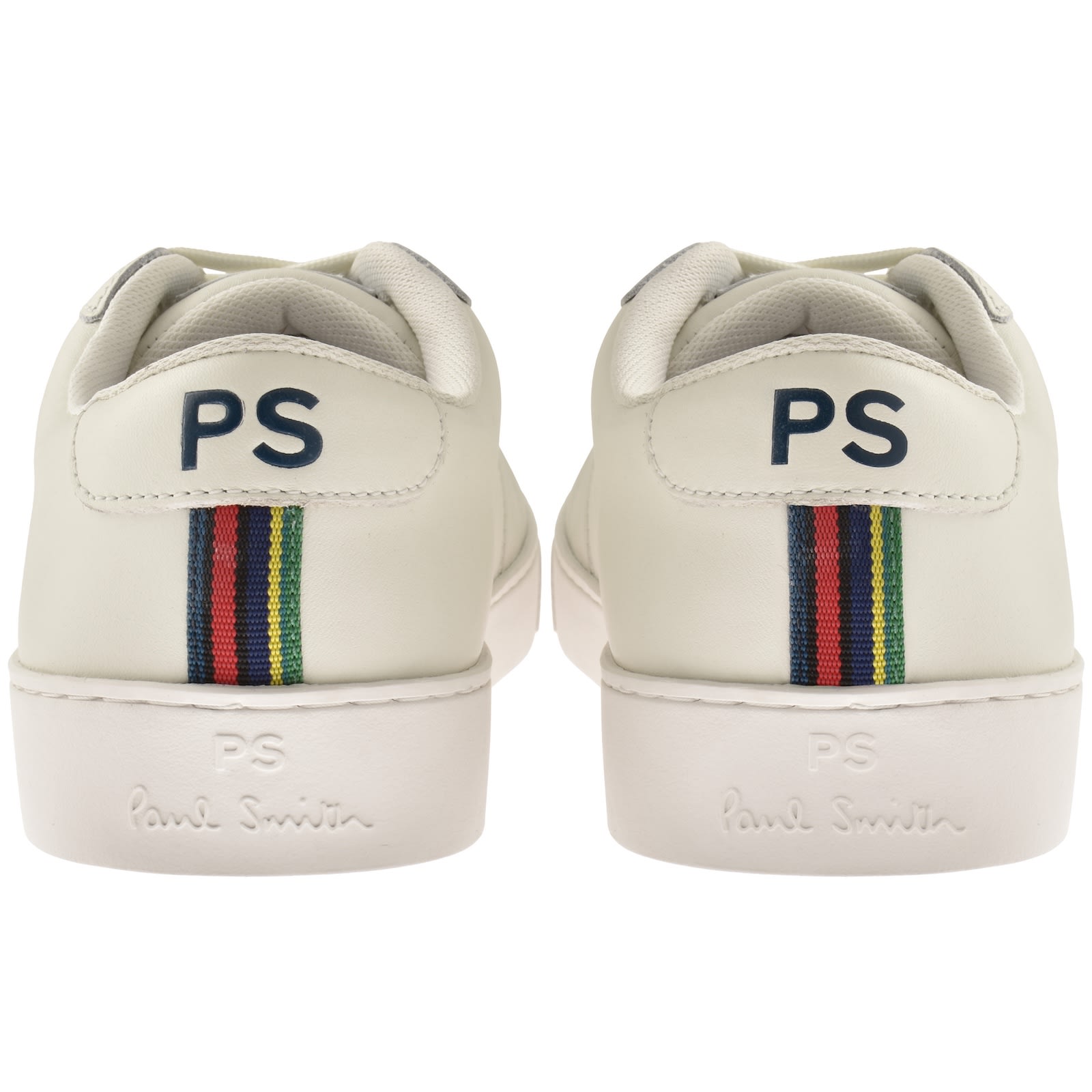 Paul Smith Beech Leather Trainers White In White