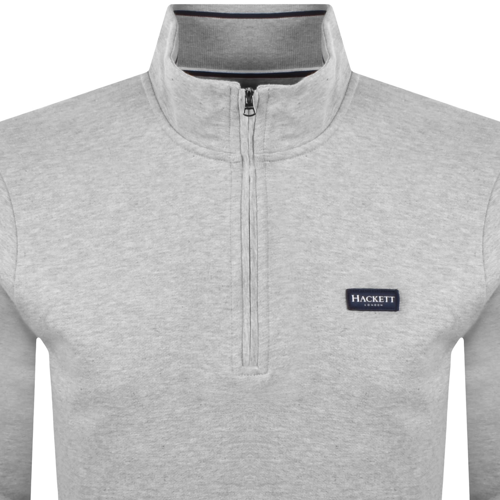 Hackett Half Zip Sweatshirt Grey In Gray