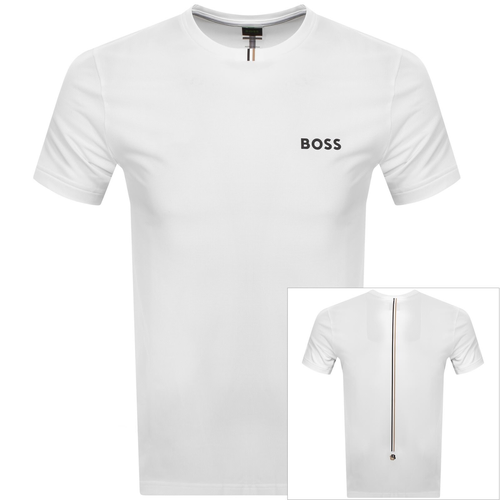 Boss Athleisure Boss Toc Spin Training T Shirt White In Multi