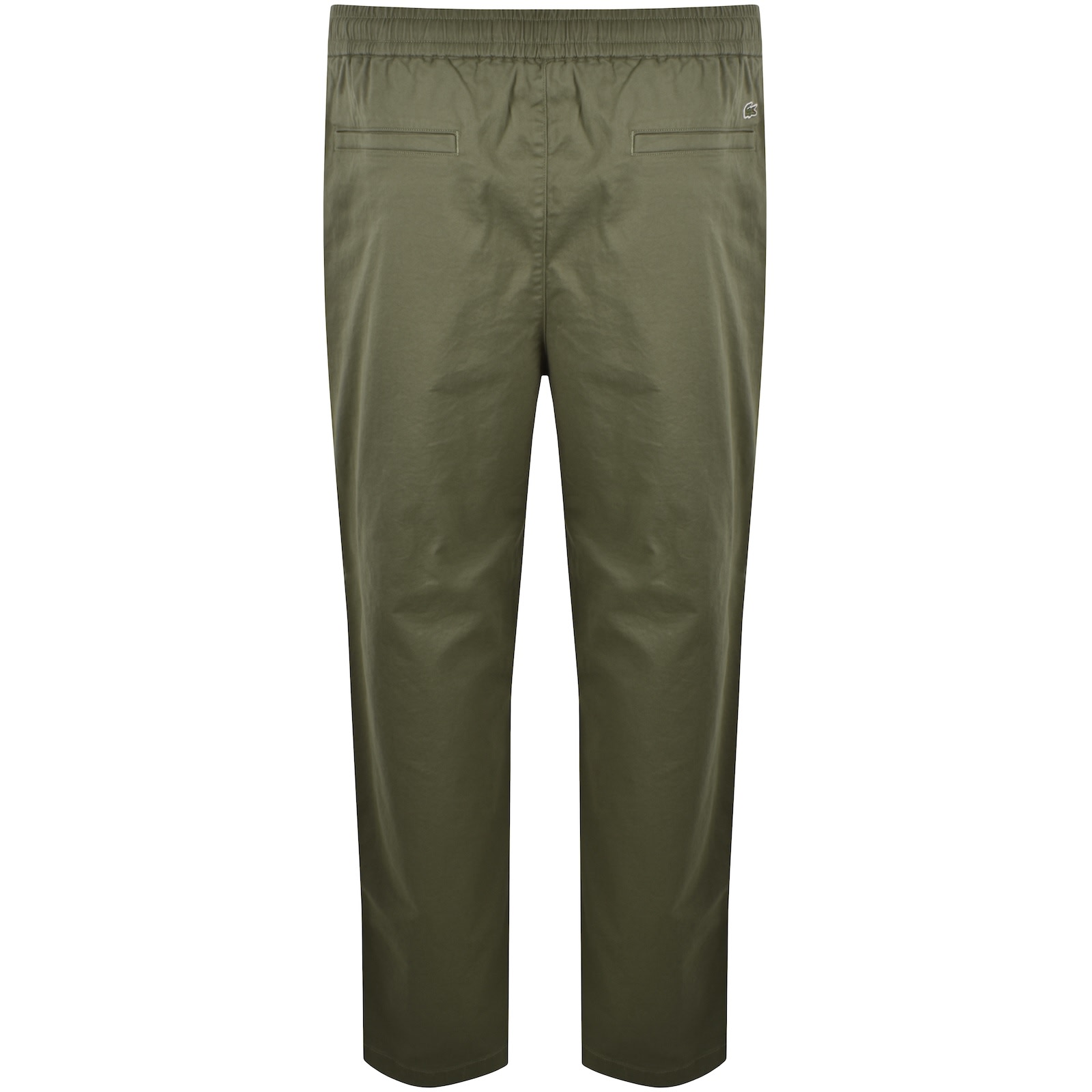 Lacoste Regular Fit Pull On Chinos Olive In Green