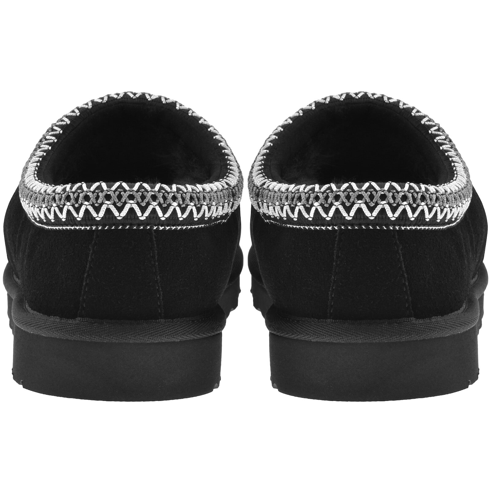 Ugg Tasman Ii 1174671-blk Slipper Men Black Suede Sheepskin Lined Slip-on Gug228