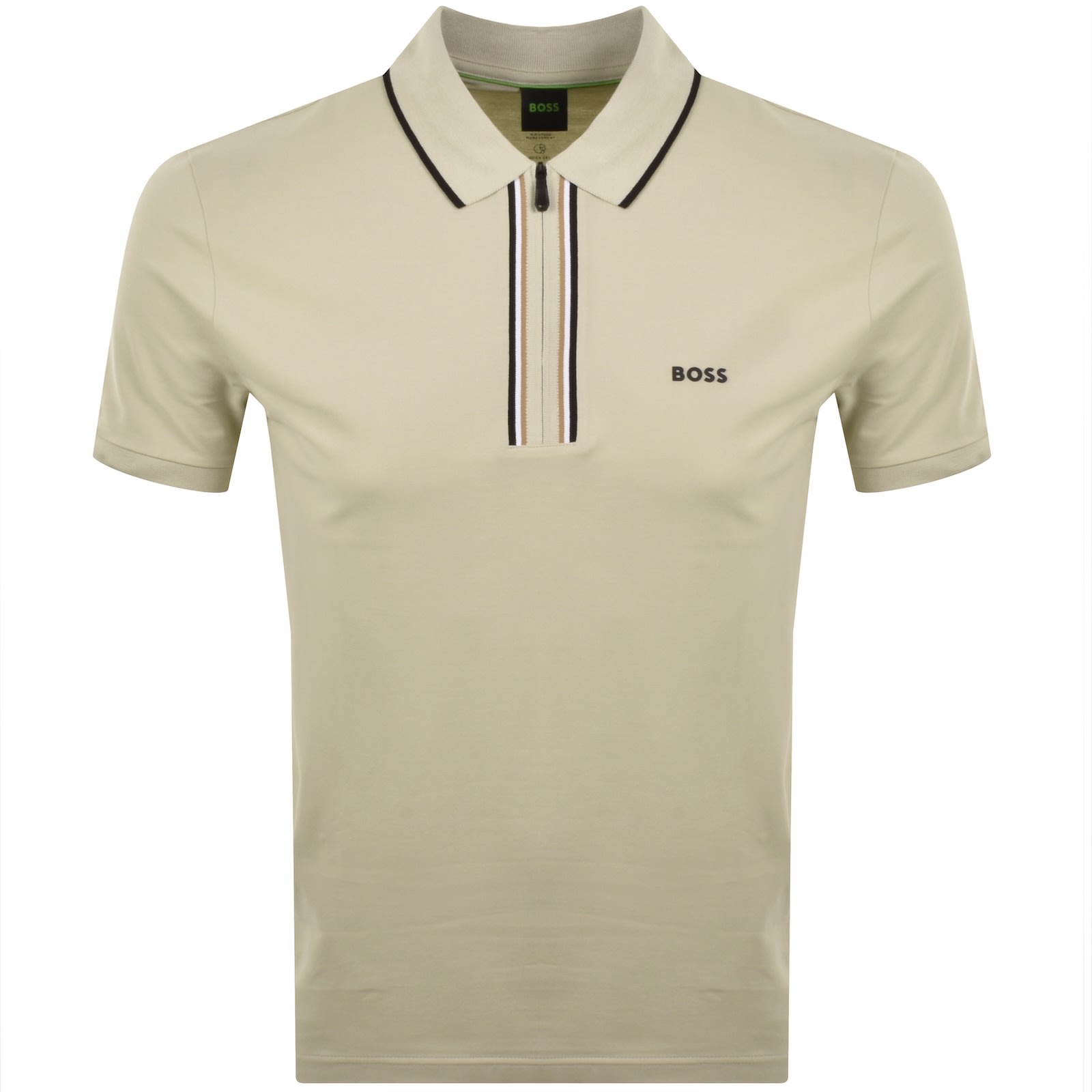 Boss Athleisure Boss Slim Fit Philix Polo T Shirt Beige In Sand