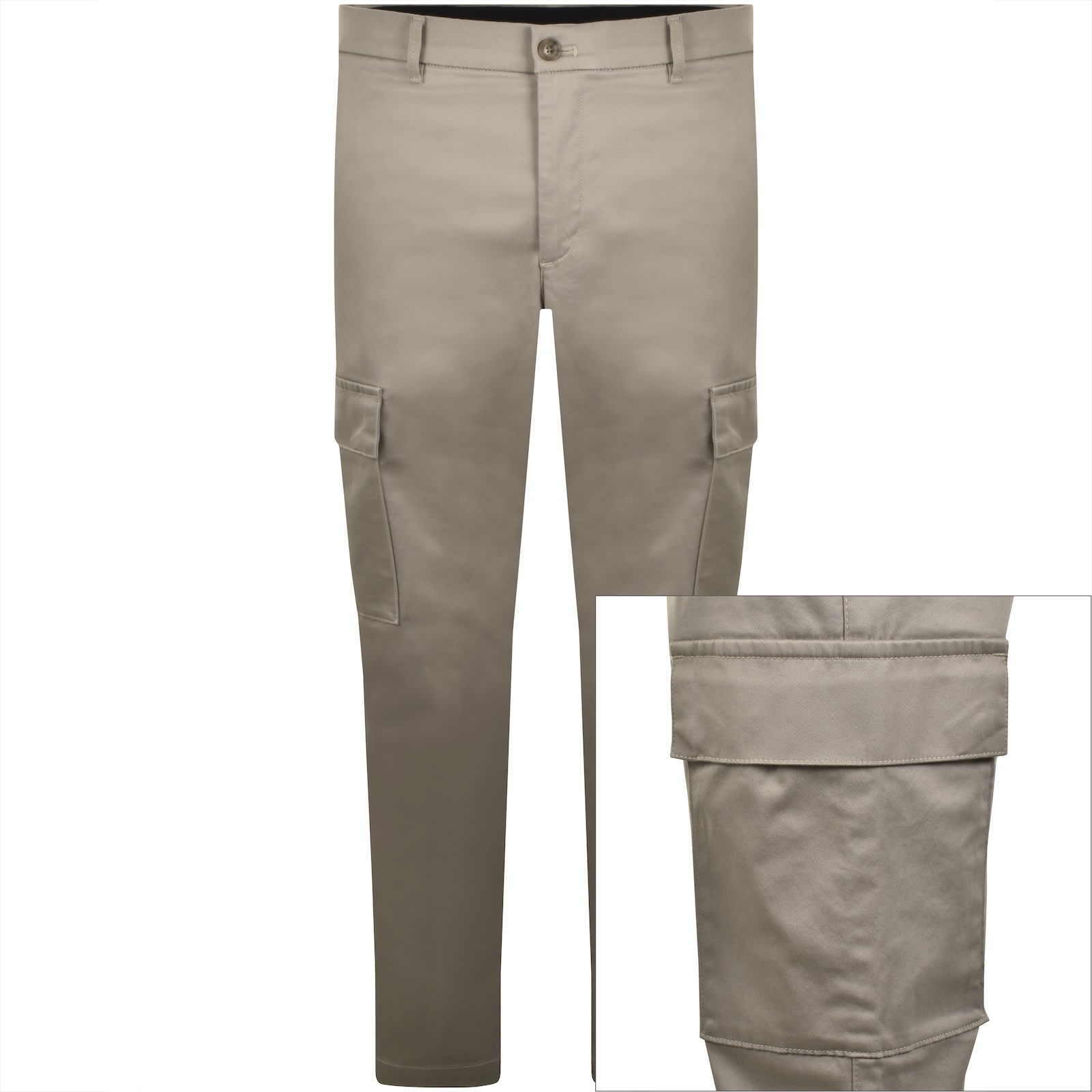 Calvin Klein Slim Cargo Trousers Vintage Khaki In Brown