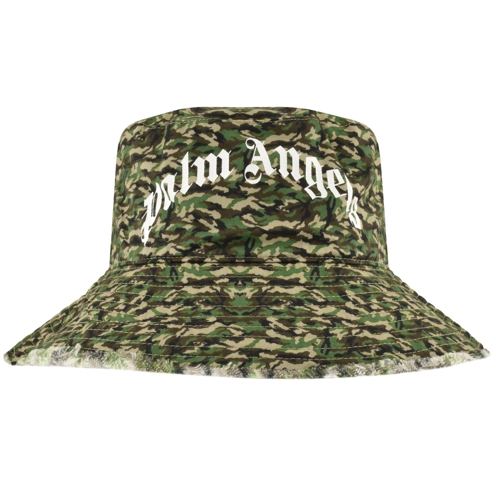 Palm Angels Camo Fisherman Hat Green