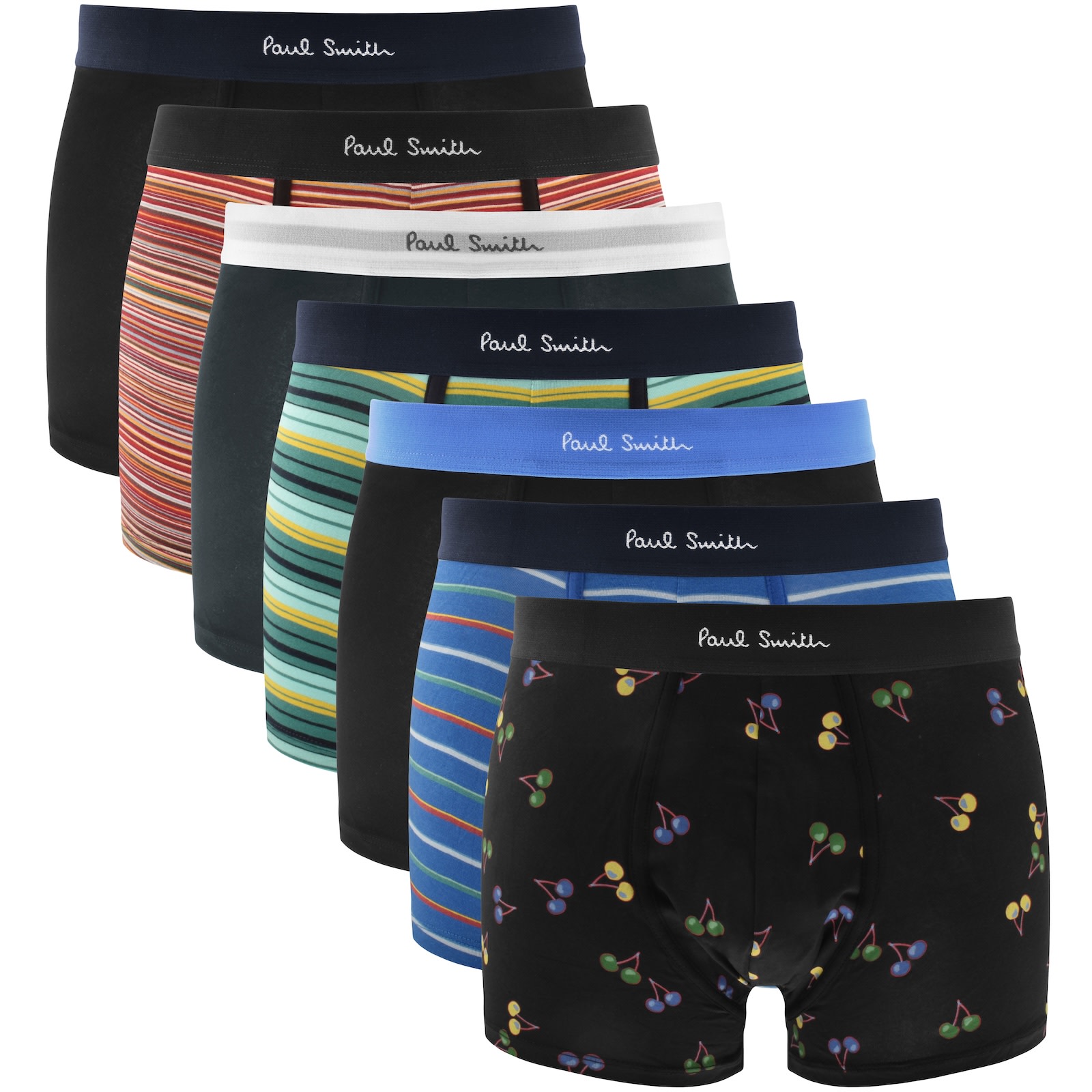 Paul Smith Seven Pack Boxers In Multi