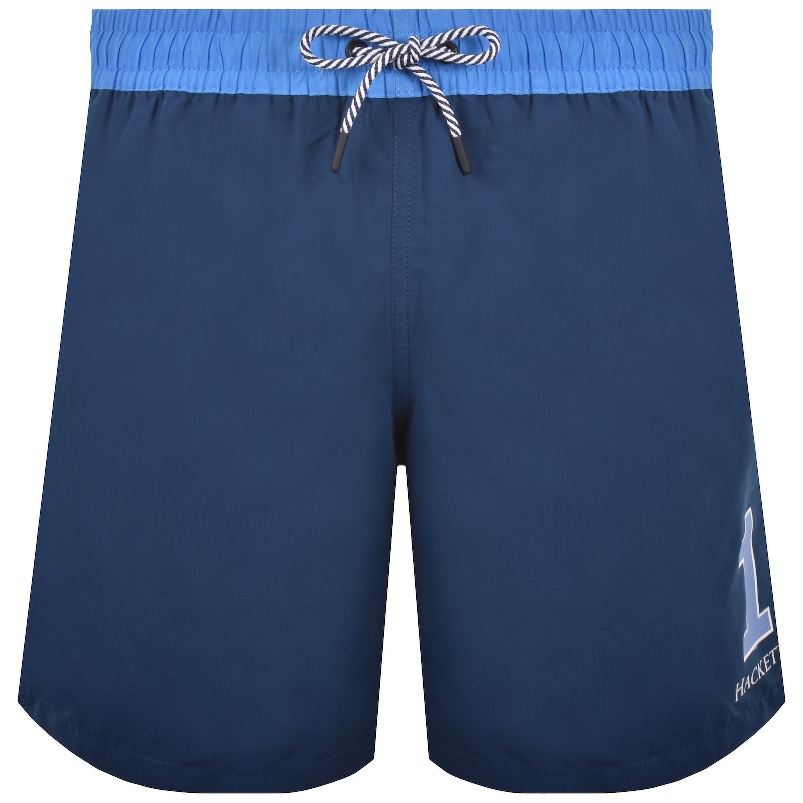 Hackett Number Swim Shorts Blue