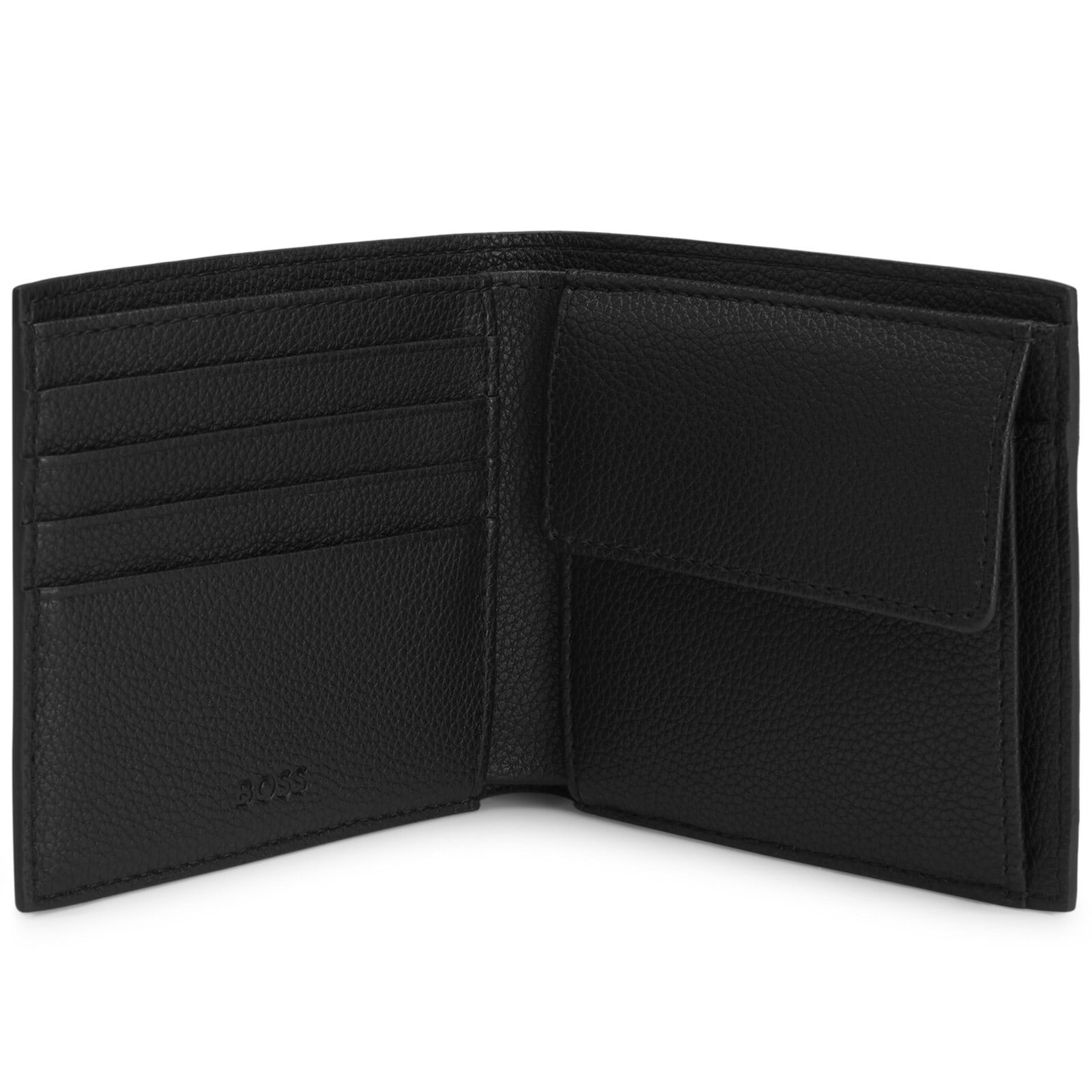 Hugo Boss Boss Ray Folding Wallet Black In Black