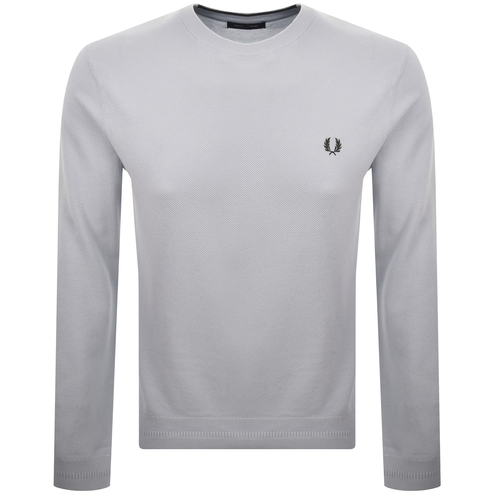 Fred Perry Pique Stitch Jumper Blue