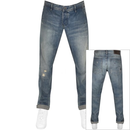 Product Image for G Star Raw Grip 3D Tapered Jeans Mid Wash Blue
