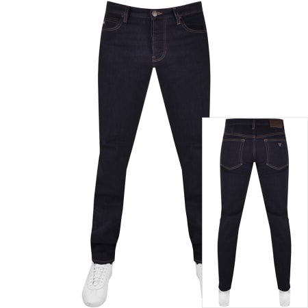 Recommended Product Image for Emporio Armani J06 Slim Jeans Dark Wash Navy