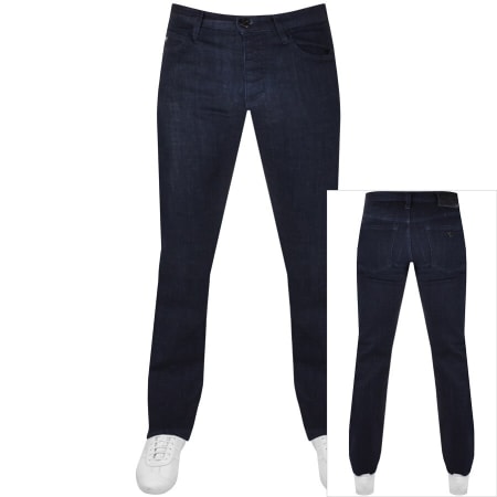 Recommended Product Image for Emporio Armani J21 Regular Jeans Dark Wash Navy