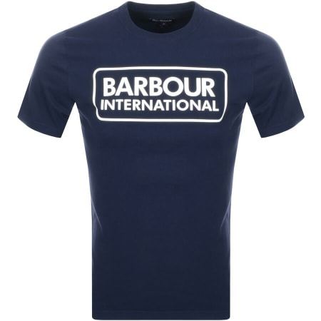 Product Image for Barbour International Large Logo T Shirt Navy