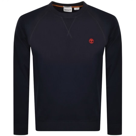 Product Image for Timberland Crew Neck Logo Sweatshirt Navy