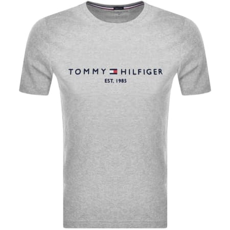 Recommended Product Image for Tommy Hilfiger Logo T Shirt Grey